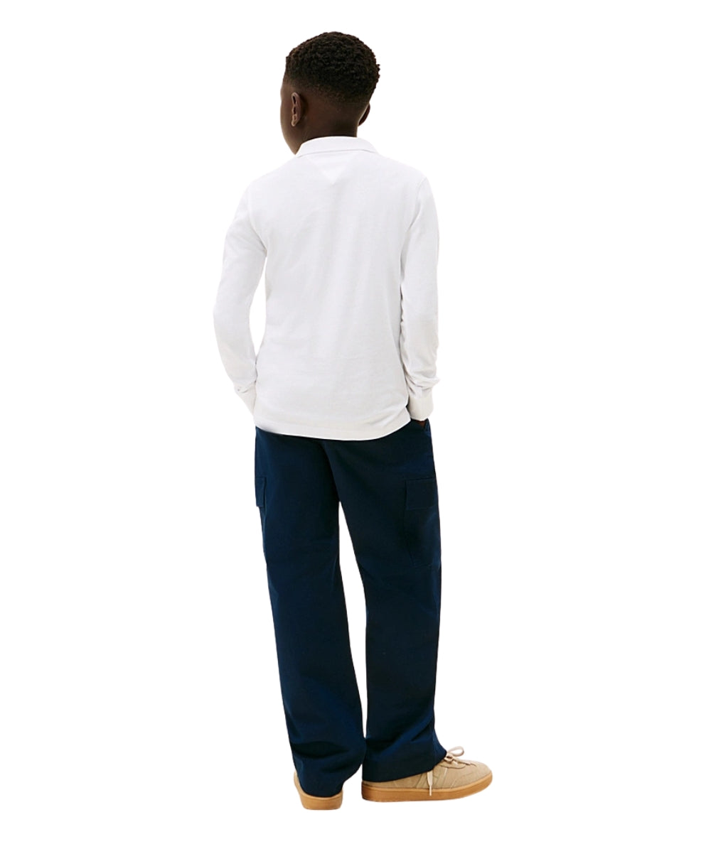 Tommy Hilfiger Polo Maniche Lunghe KB0KB09664 Bianco