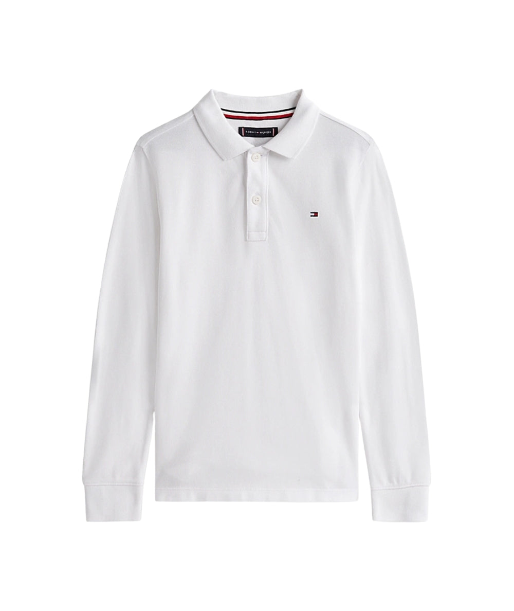 Tommy Hilfiger Polo Maniche Lunghe KB0KB09664 Bianco