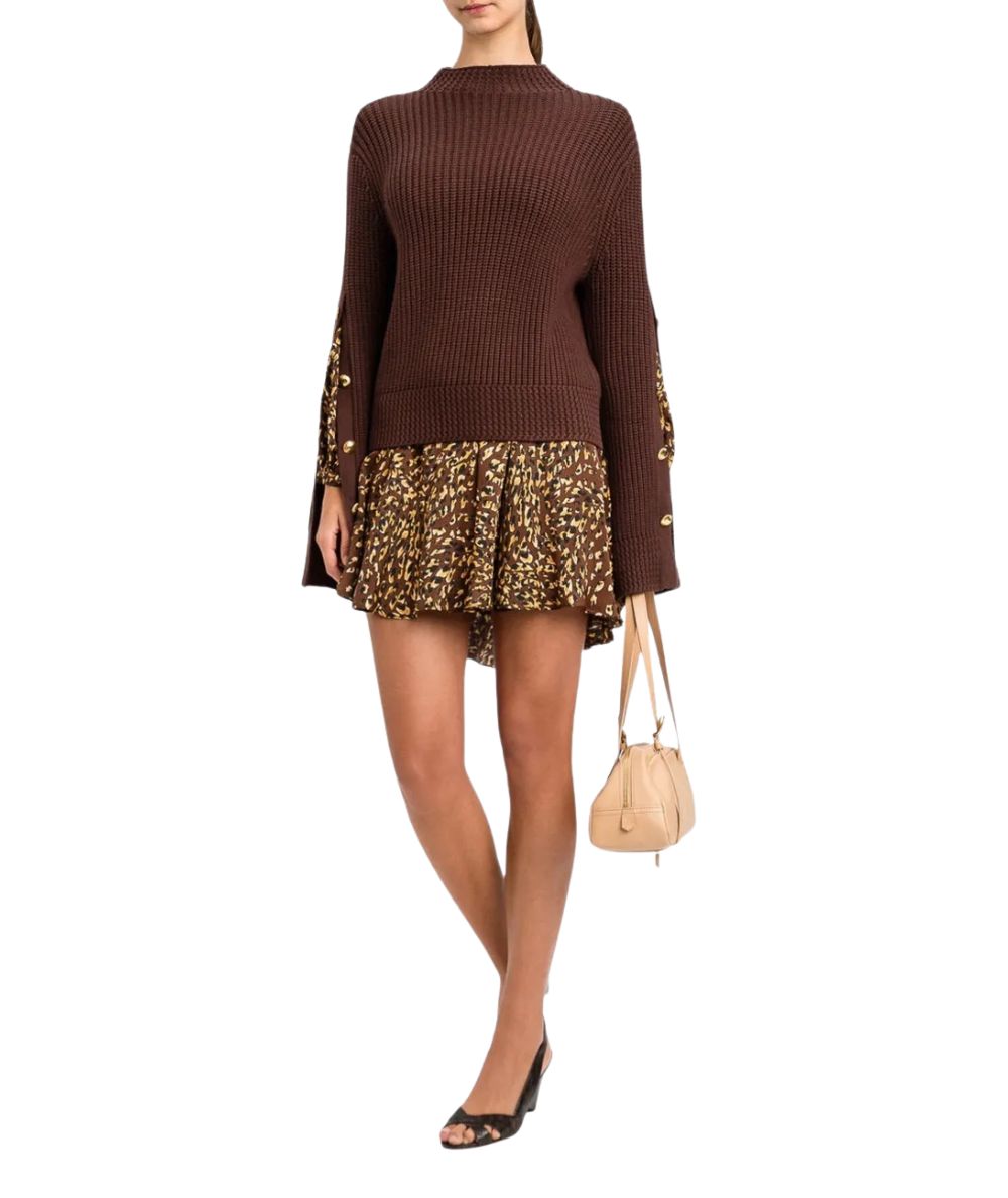 Twinset Abito in Fantasia Animalier 262TP275K Leopardato