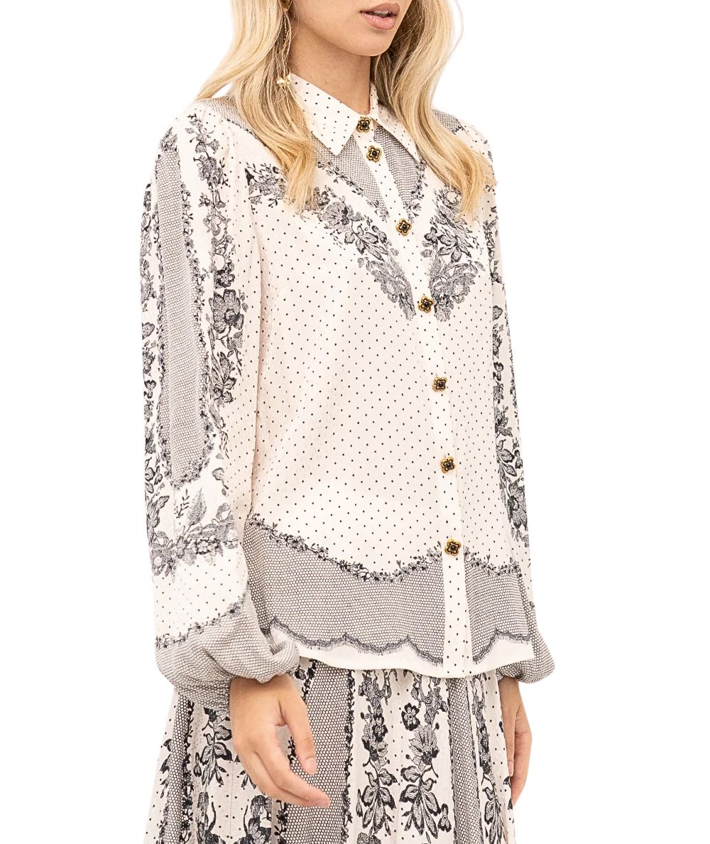 Twinset Camicia in Viscosa con Stampa 262TP267D