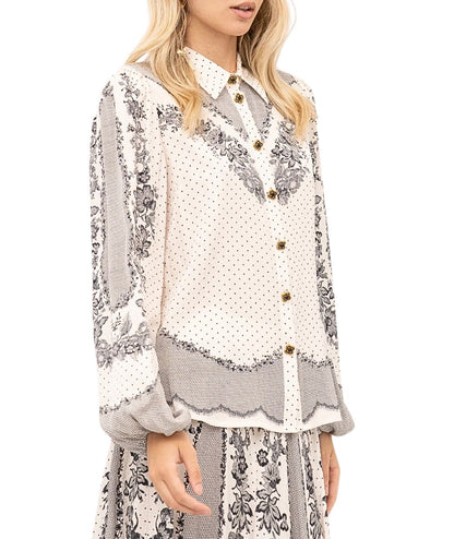 Twinset Camicia in Viscosa con Stampa 262TP267D