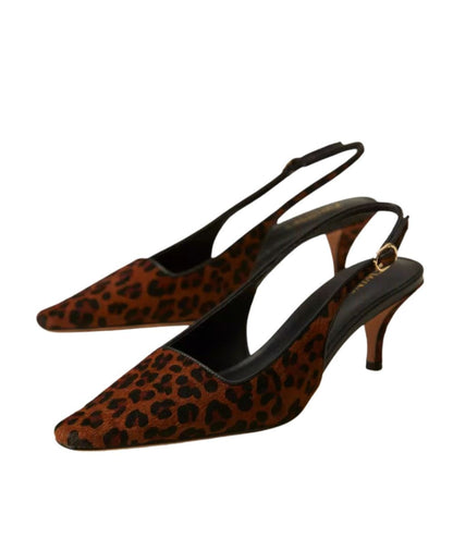 Twinset Décolleté Slingback Stampa Leopardo 252TCP220 Marrone
