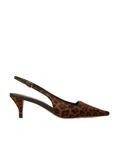 Twinset Décolleté Slingback Stampa Leopardo 252TCP220 Marrone