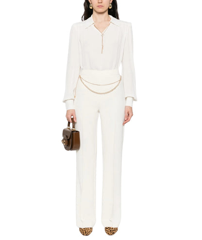 Twinset Blusa in Viscosa 252TP2291 Bianco