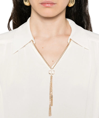 Twinset Blusa in Viscosa 252TP2291 Bianco