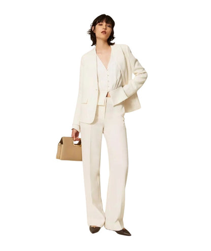 Twinset Camicia in Crepe de Chine 262TP2434 Bianco 