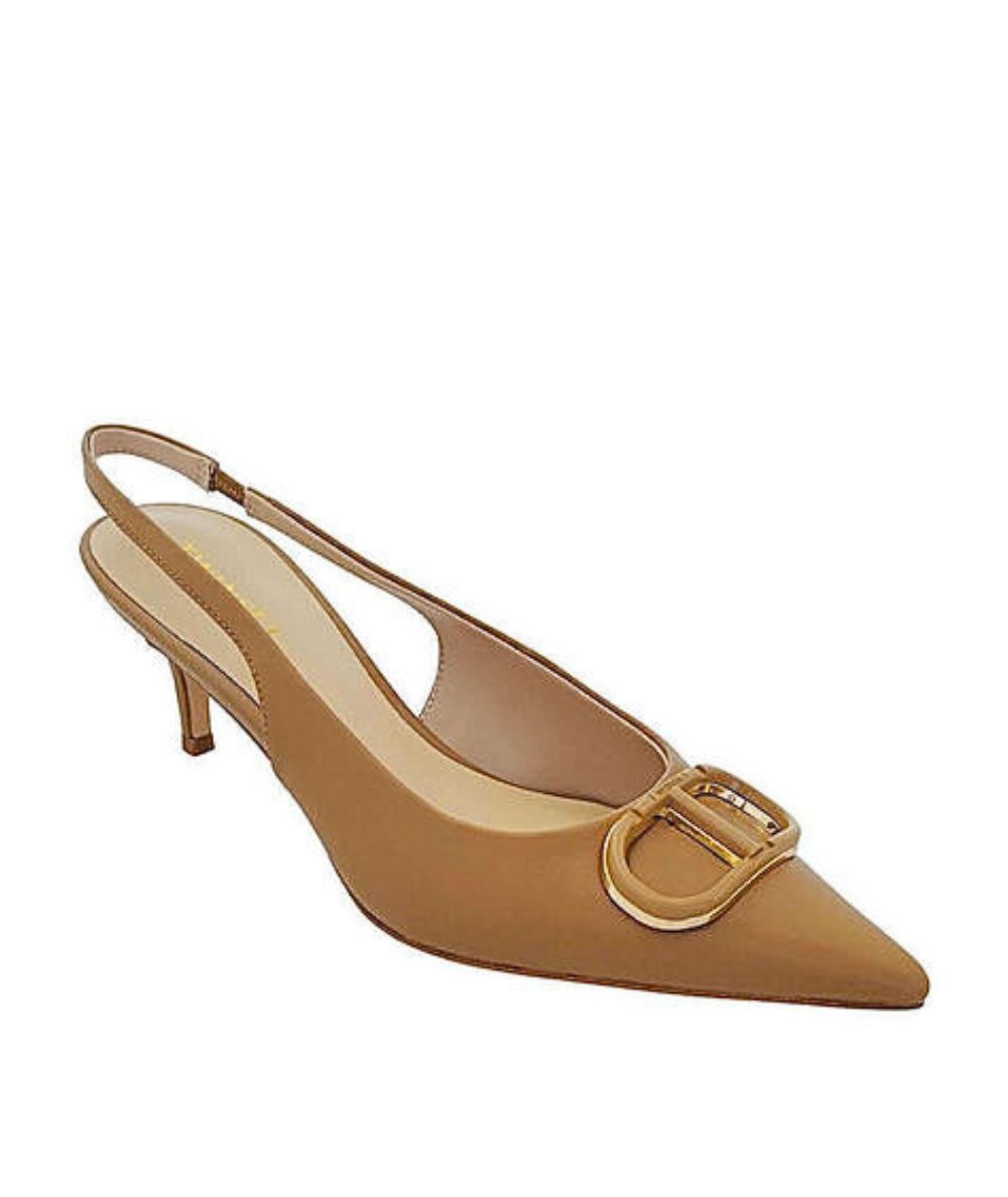 Twinset Décolleté Slingback in Pelle 252TCP030 Beige Cammello