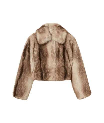 Twinset Giacca in Faux Fur 262TP2240 Marrone