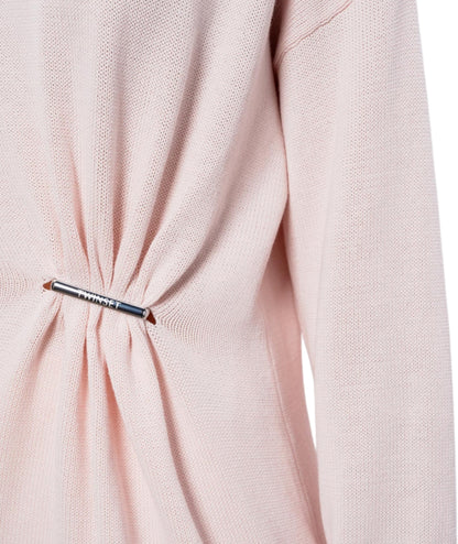 Twinset Maglia Girocollo con Spilla 261TE3010 Rosa Sabbia
