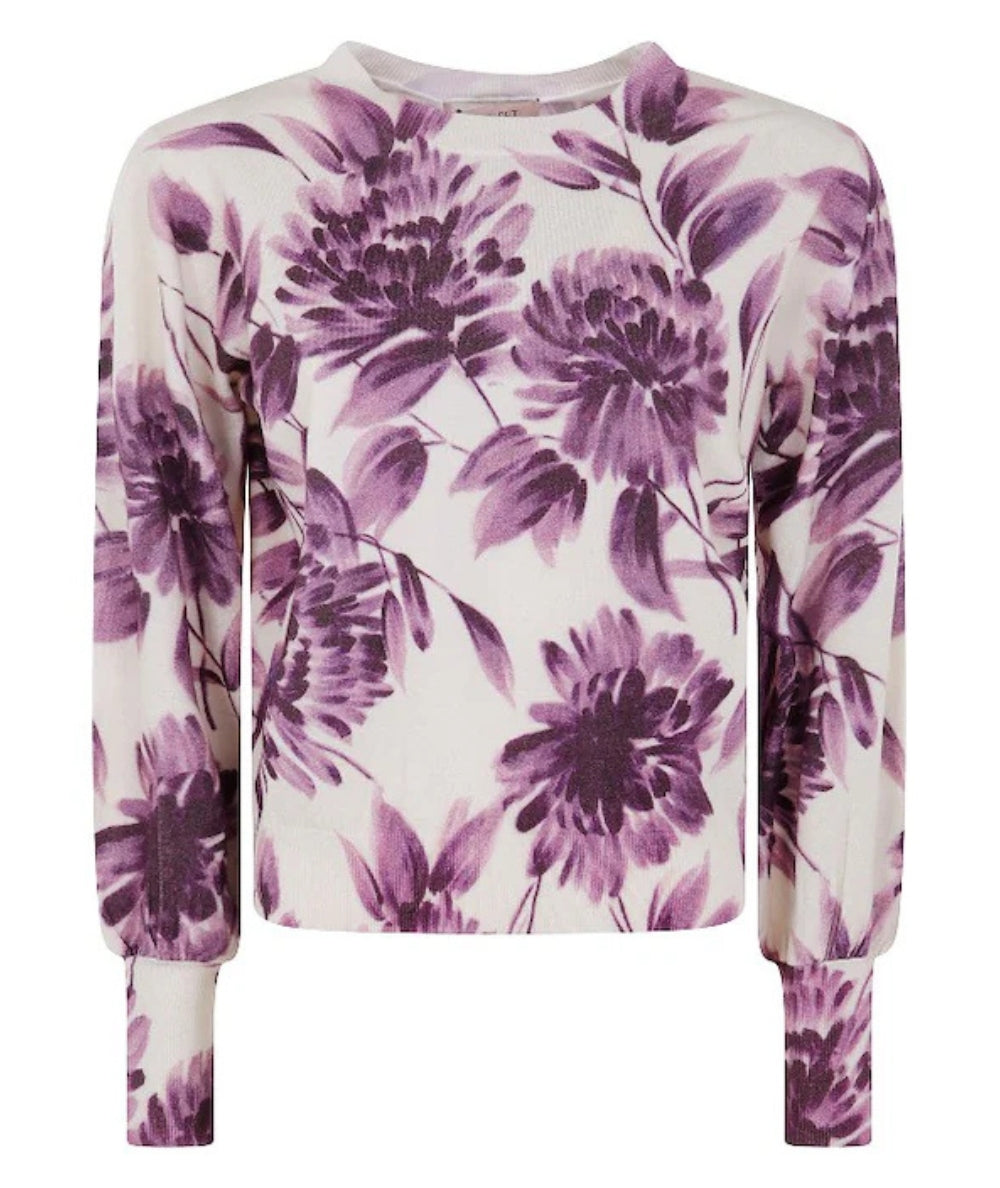 Twinset Maglia Girocollo in Viscosa 252TP3632 Bianco