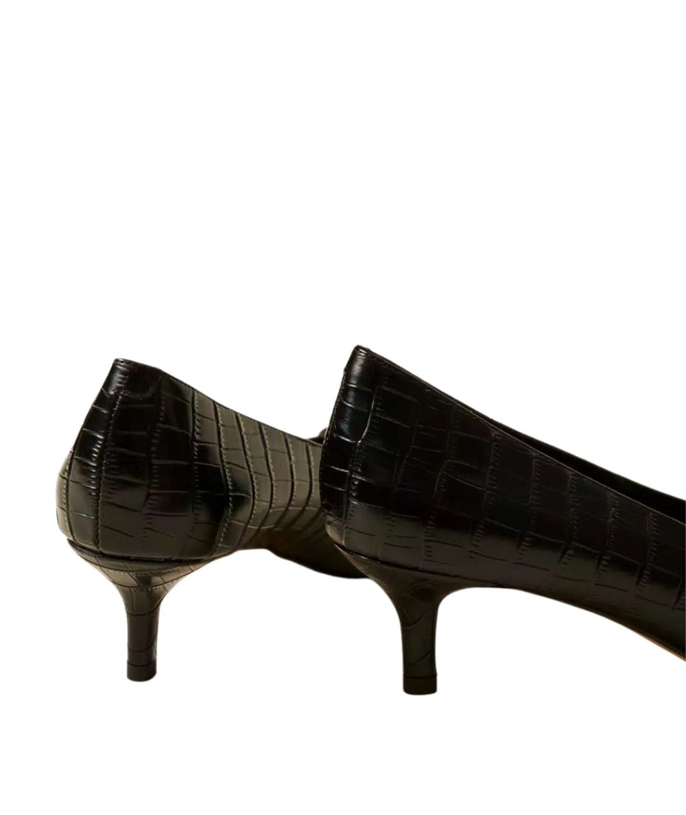 Twinset Décolleté Stampa Cocco 252TCP040 Nero