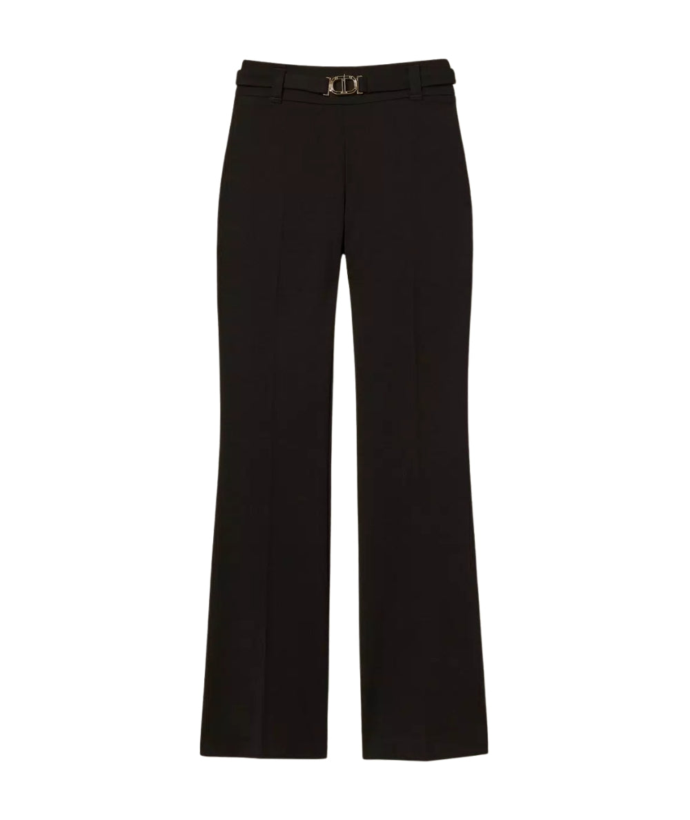 Twinset Pantalone Flare con Cintura 252TP2602 Nero
