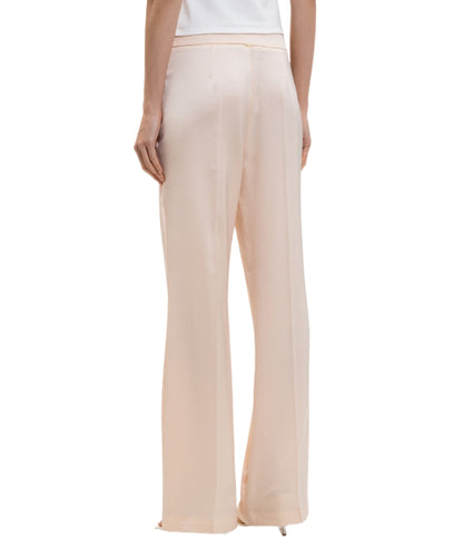 Twinset Pantalone Wide Leg Vita Alta 261TP2421 Beige Parchment