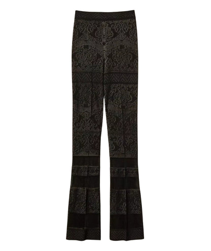 Twinset Pantalone in Maglia Traforata 252TP3383 Nero