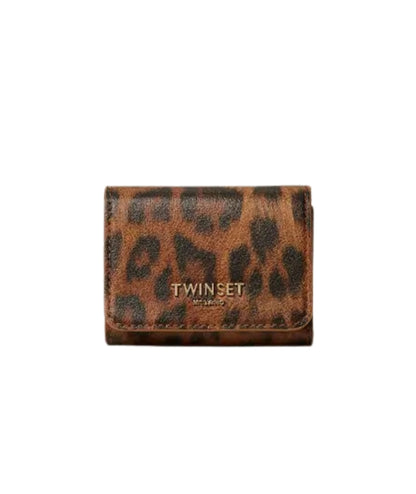 Twinset Portafoglio in Fantasia Animalier 252TL8015 Stampa Leopard