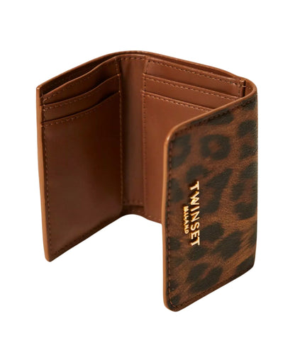 Twinset Portafoglio in Fantasia Animalier 252TL8015 Stampa Leopard
