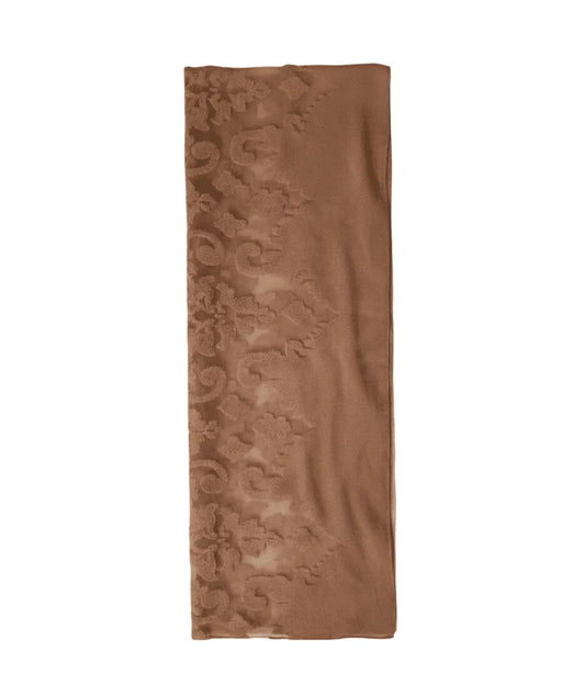 Twinset Stola con Motivo Floreale e Trasparenze 261TA4320 Marrone