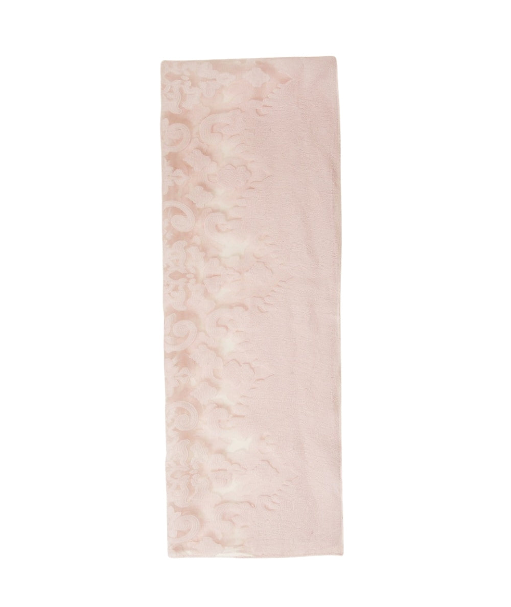 Twinset Stola con Motivo Floreale e Trasparenze 261TA4320 Rosa Sabbia