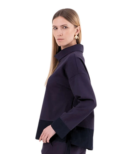 VICARIO CINQUE Casacca in Punto Milano  TIMONE9029 Blu navy