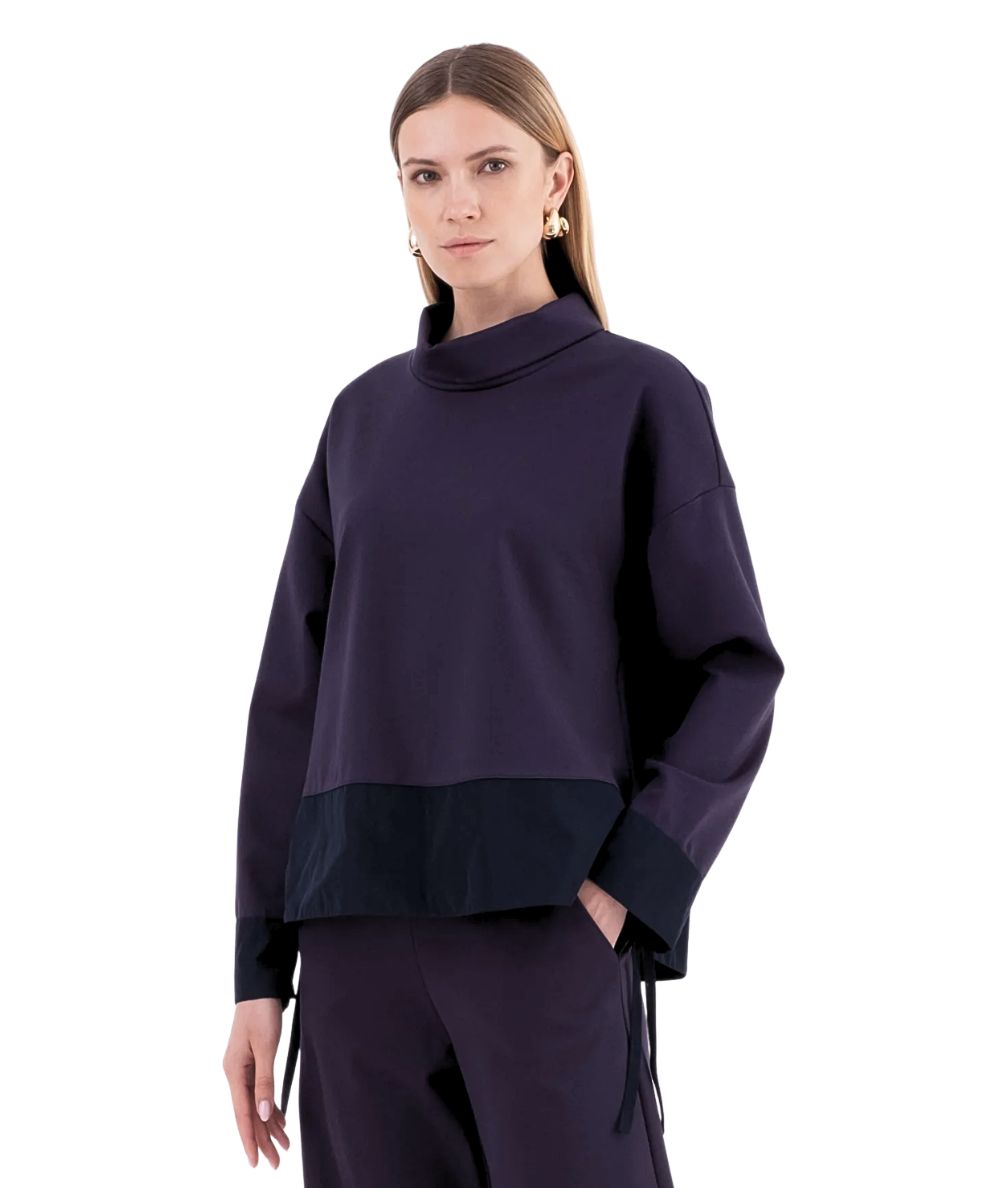 VICARIO CINQUE Casacca in Punto Milano  TIMONE9029 Blu navy