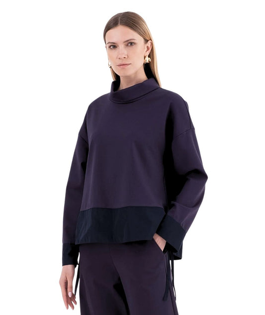 VICARIO CINQUE Casacca in Punto Milano  TIMONE9029 Blu navy