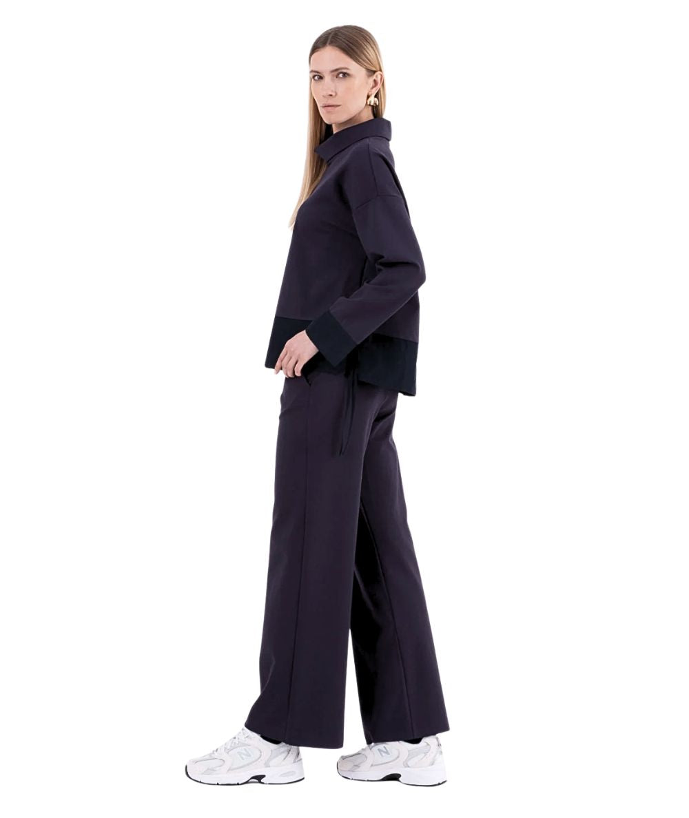 VICARIO CINQUE Pantalone con Vita Elastica PADOVATX176I Blu Navy