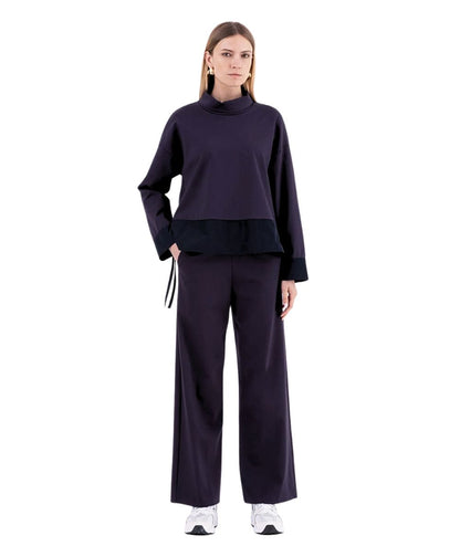 VICARIO CINQUE Pantalone con Vita Elastica PADOVATX176I Blu Navy