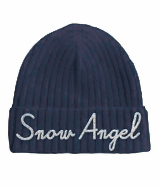 MC2 SAINT BARTH CAPPELLO CON RICAMO SNOW ANGEL WENG005 BLU SCURO